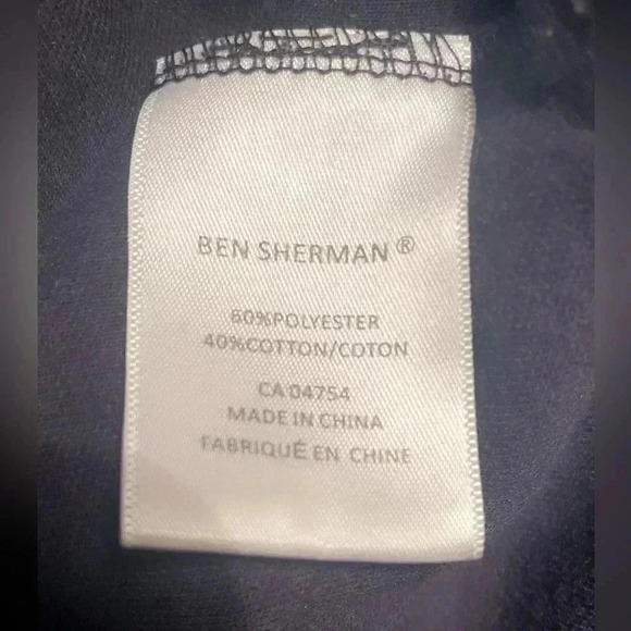 Ben Sherman navy blue 2 pocket long sleeve lightweight track top jacket S - Picture 5 of 7